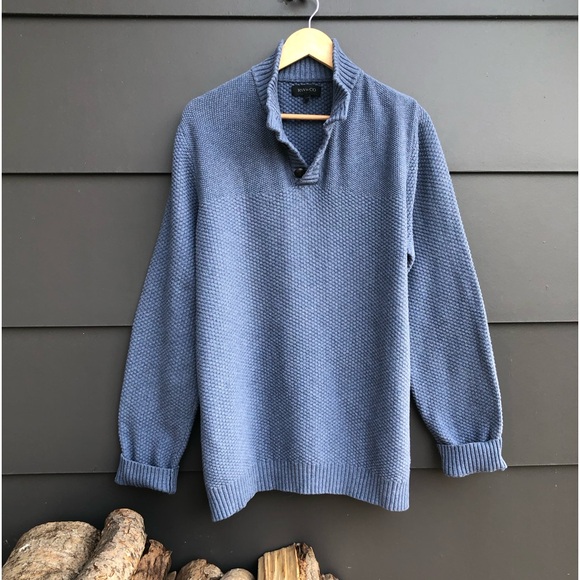 RW&Co 1/4 button down Cotton mix Sweater- Size XL - Picture 7 of 8